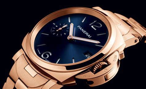 panerai gold watch